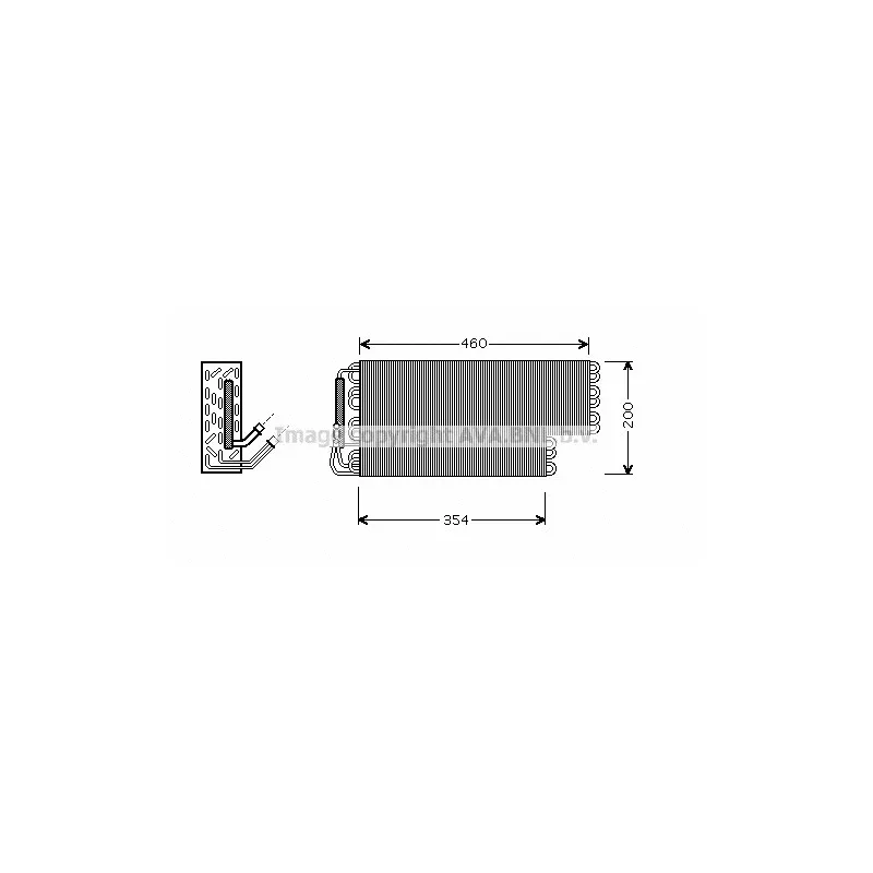 Evaporateur climatisation AVA QUALITY COOLING MSV384