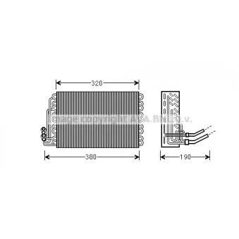 Evaporateur climatisation AVA QUALITY COOLING MSV462