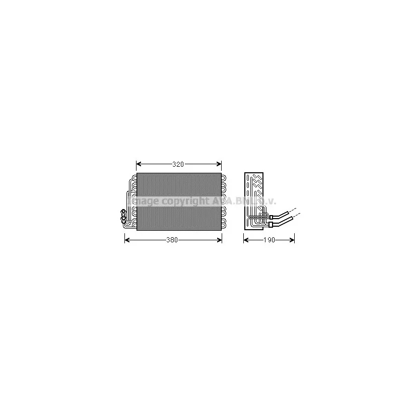 Evaporateur climatisation AVA QUALITY COOLING MSV462