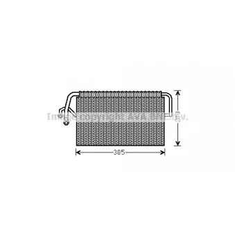 Evaporateur climatisation AVA QUALITY COOLING MSV486