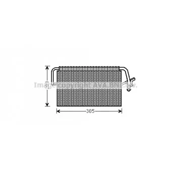 Evaporateur climatisation AVA QUALITY COOLING MSV543