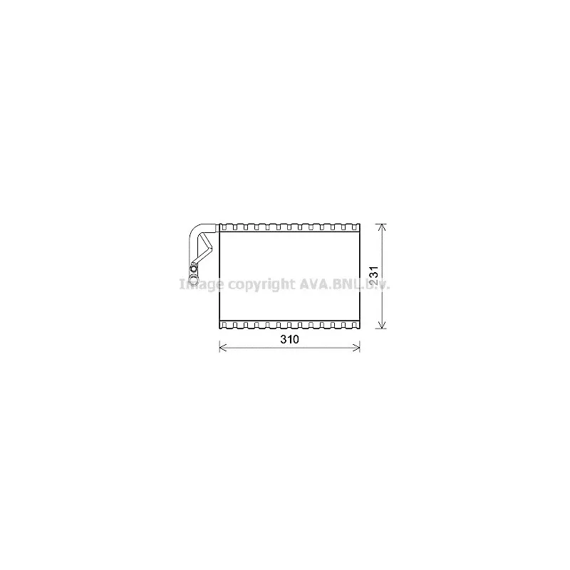 Evaporateur climatisation AVA QUALITY COOLING MSV544
