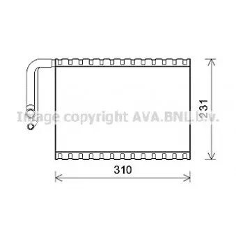 Evaporateur climatisation AVA QUALITY COOLING MSV545