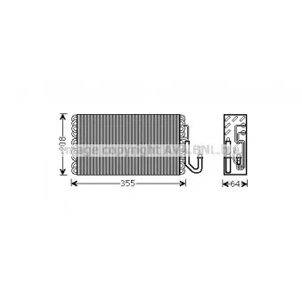 Evaporateur climatisation AVA QUALITY COOLING MSV547
