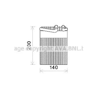Evaporateur climatisation AVA QUALITY COOLING MSV554