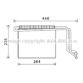 Evaporateur climatisation AVA QUALITY COOLING MSV563