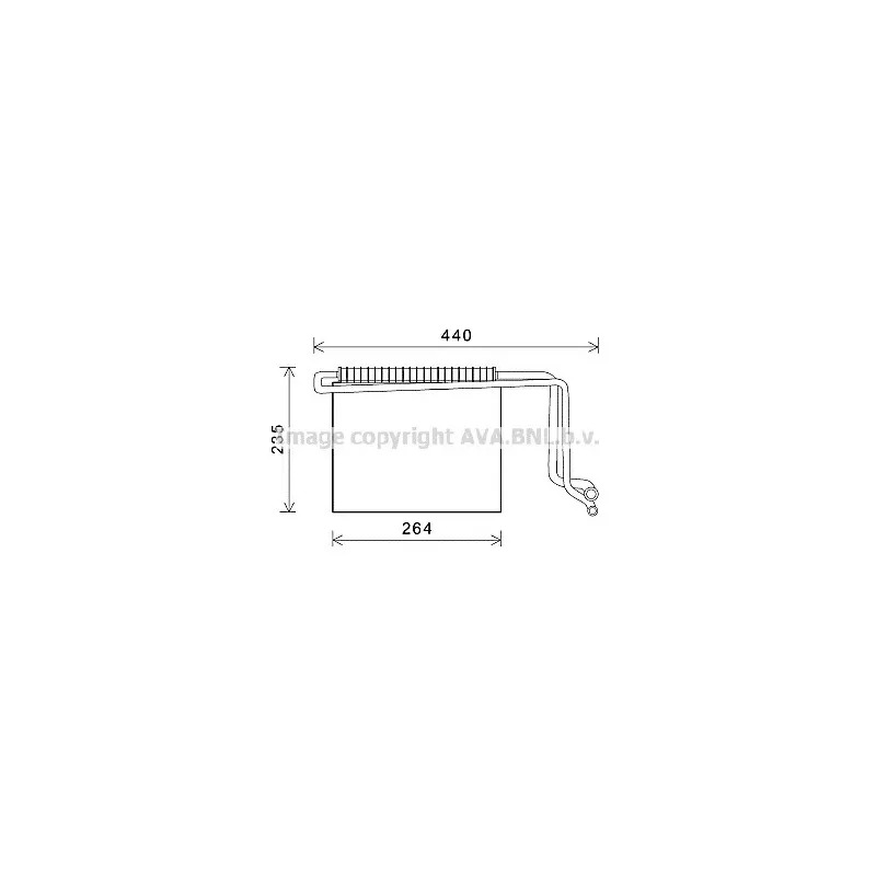 Evaporateur climatisation AVA QUALITY COOLING MSV563