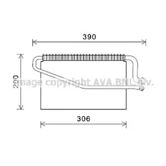 Evaporateur climatisation AVA QUALITY COOLING MSV595