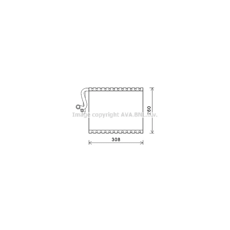 Evaporateur climatisation AVA QUALITY COOLING MSV604
