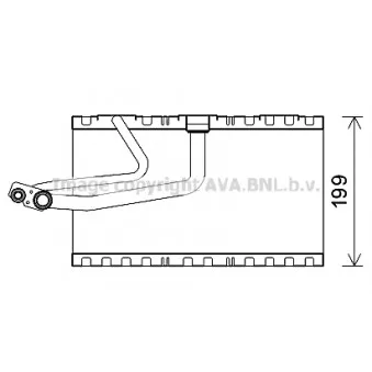Evaporateur climatisation AVA QUALITY COOLING MSV641