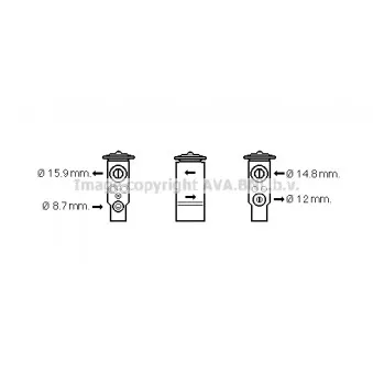 Détendeur, climatisation AVA QUALITY COOLING MT1253