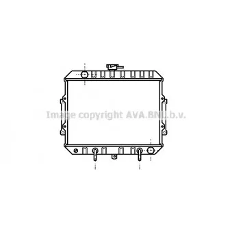 Radiateur, refroidissement du moteur AVA QUALITY COOLING MT2015