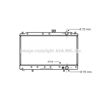Radiateur, refroidissement du moteur AVA QUALITY COOLING