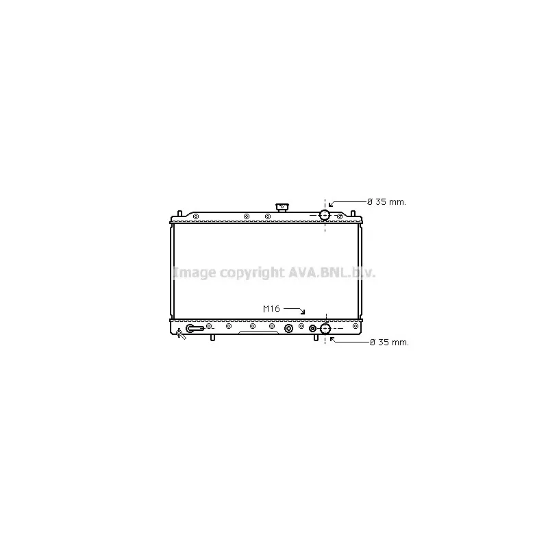 Radiateur, refroidissement du moteur AVA QUALITY COOLING MT2019