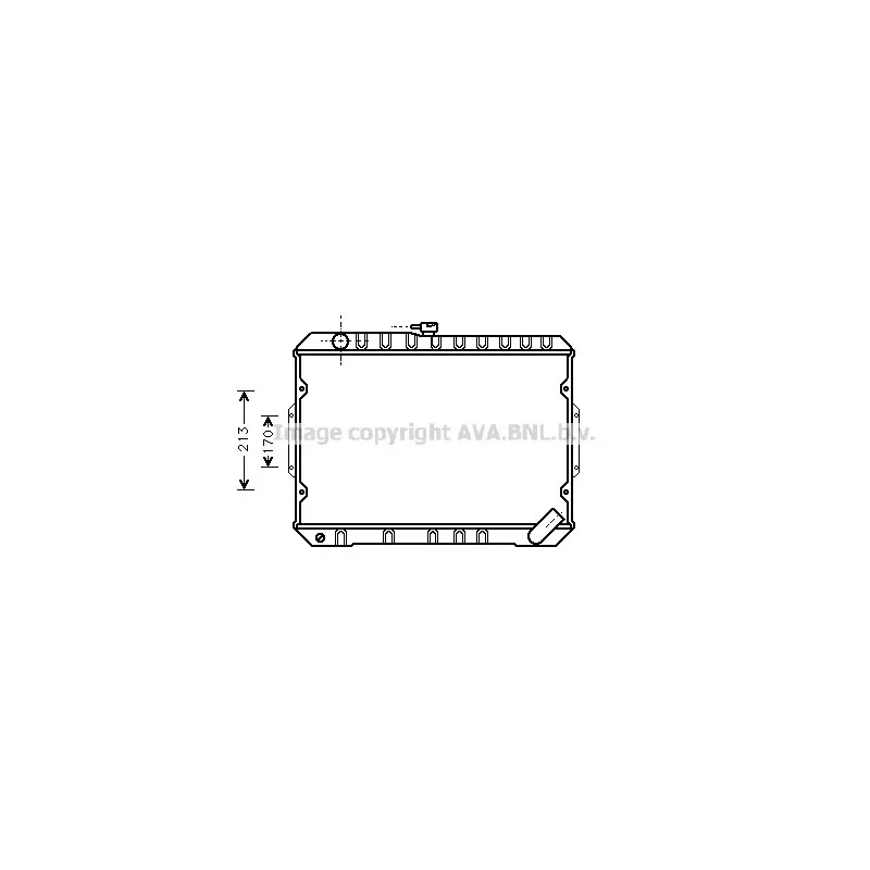 Radiateur, refroidissement du moteur AVA QUALITY COOLING MT2027
