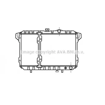 Radiateur, refroidissement du moteur AVA QUALITY COOLING MT2035