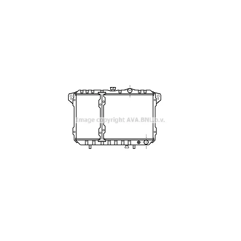 Radiateur, refroidissement du moteur AVA QUALITY COOLING MT2035