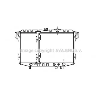 Radiateur, refroidissement du moteur AVA QUALITY COOLING MT2047