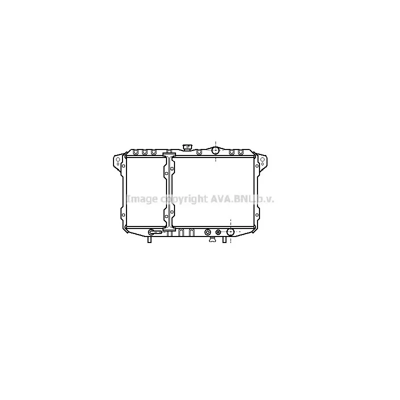 Radiateur, refroidissement du moteur AVA QUALITY COOLING MT2047