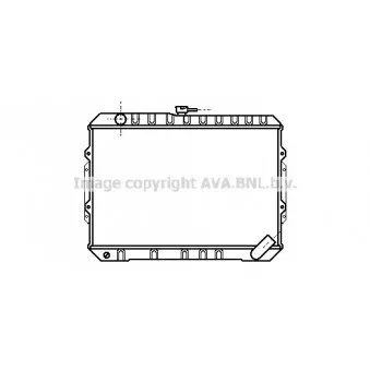 Radiateur, refroidissement du moteur AVA QUALITY COOLING MT2049