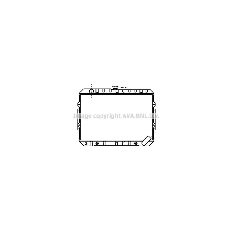 Radiateur, refroidissement du moteur AVA QUALITY COOLING MT2050
