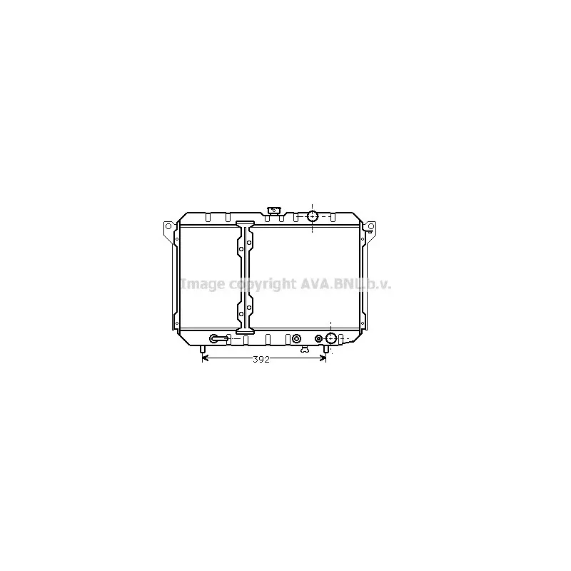 Radiateur, refroidissement du moteur AVA QUALITY COOLING MT2053
