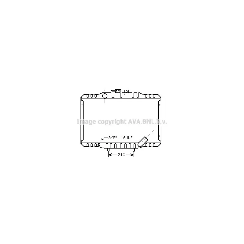 Radiateur, refroidissement du moteur AVA QUALITY COOLING MT2062