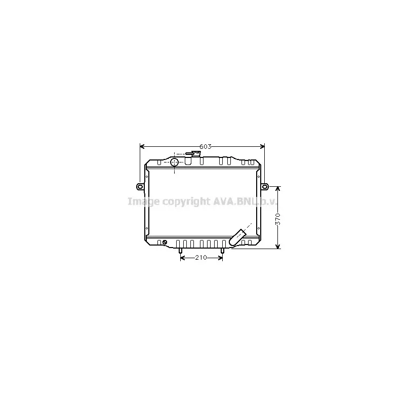 Radiateur, refroidissement du moteur AVA QUALITY COOLING MT2063