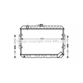 Radiateur, refroidissement du moteur AVA QUALITY COOLING