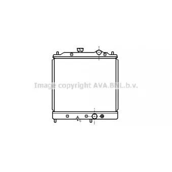 Radiateur, refroidissement du moteur AVA QUALITY COOLING MT2068