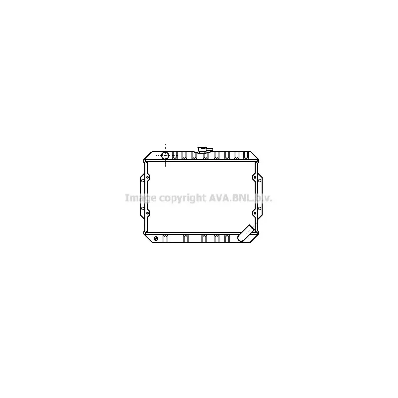 Radiateur, refroidissement du moteur AVA QUALITY COOLING MT2069