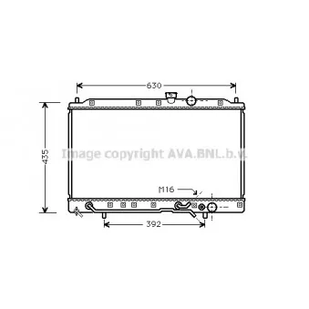 Radiateur, refroidissement du moteur AVA QUALITY COOLING