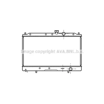 Radiateur, refroidissement du moteur AVA QUALITY COOLING MT2086
