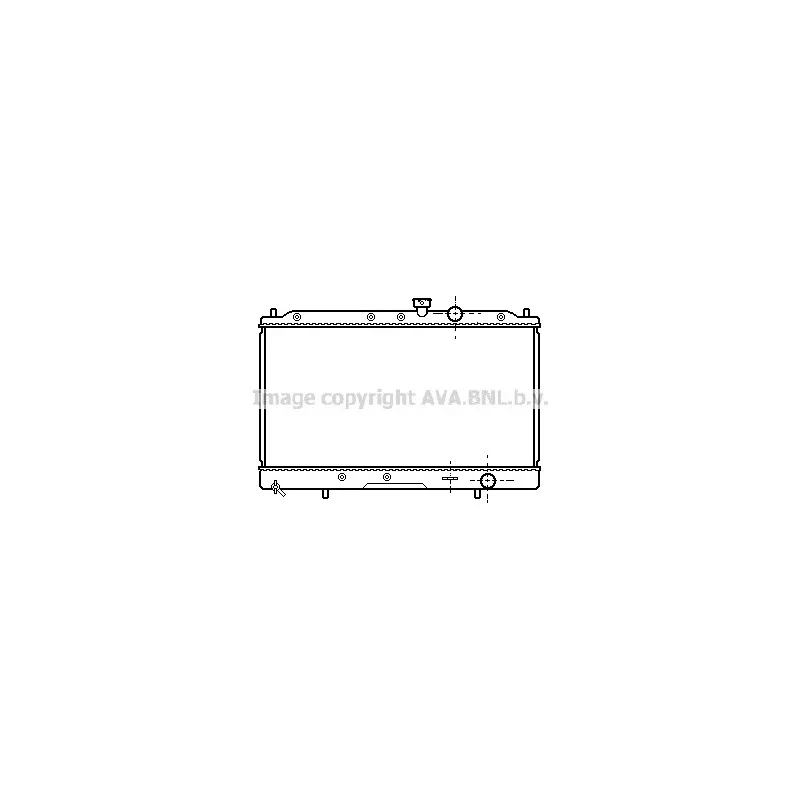 Radiateur, refroidissement du moteur AVA QUALITY COOLING MT2086