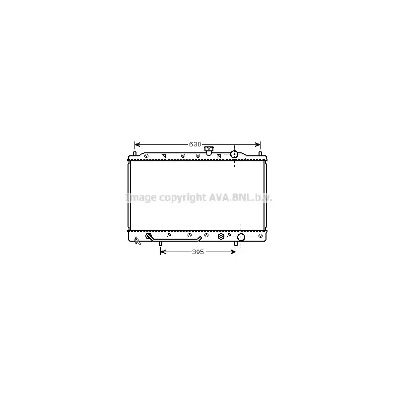 Radiateur, refroidissement du moteur AVA QUALITY COOLING MT2087