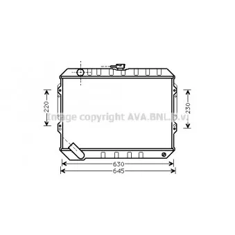 Radiateur, refroidissement du moteur AVA QUALITY COOLING MT2088