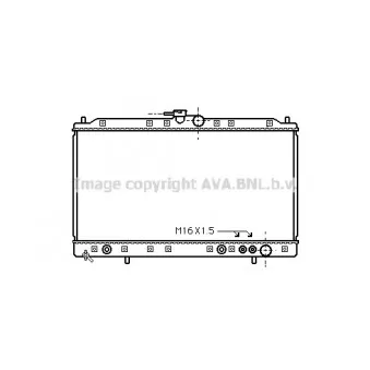 Radiateur, refroidissement du moteur AVA QUALITY COOLING MT2091