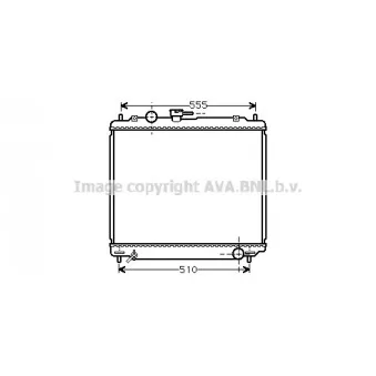 Radiateur, refroidissement du moteur AVA QUALITY COOLING MT2109
