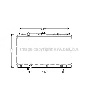 Radiateur, refroidissement du moteur AVA QUALITY COOLING