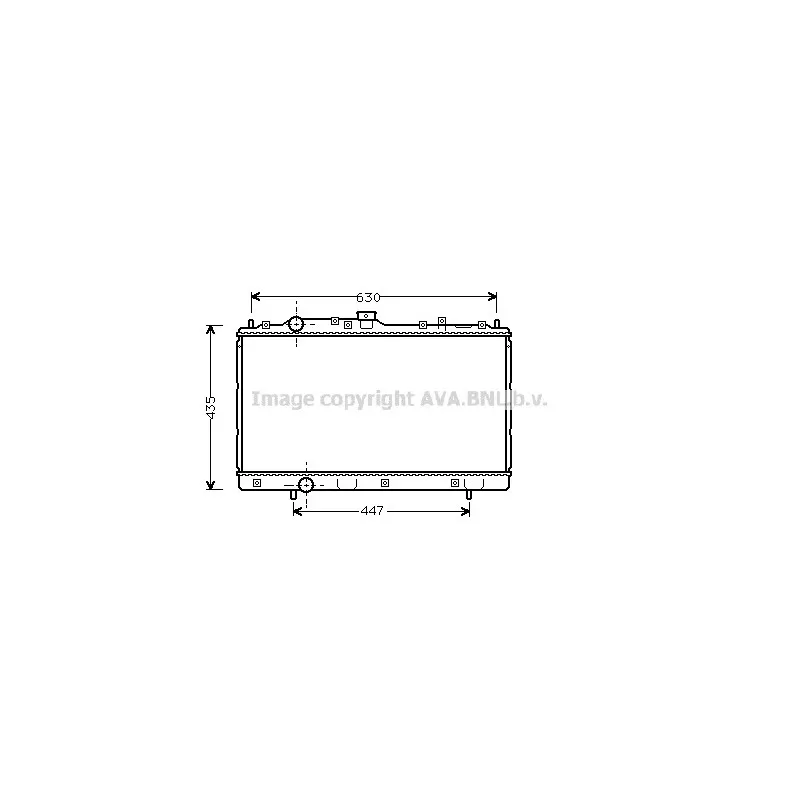 Radiateur, refroidissement du moteur AVA QUALITY COOLING MT2113