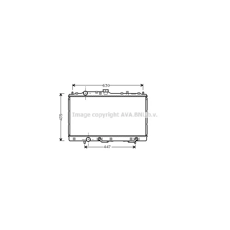 Radiateur, refroidissement du moteur AVA QUALITY COOLING MT2114