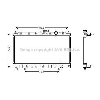 Radiateur, refroidissement du moteur AVA QUALITY COOLING