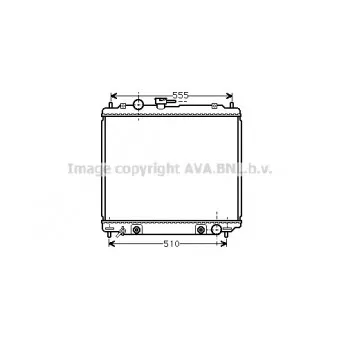 Radiateur, refroidissement du moteur AVA QUALITY COOLING MT2138