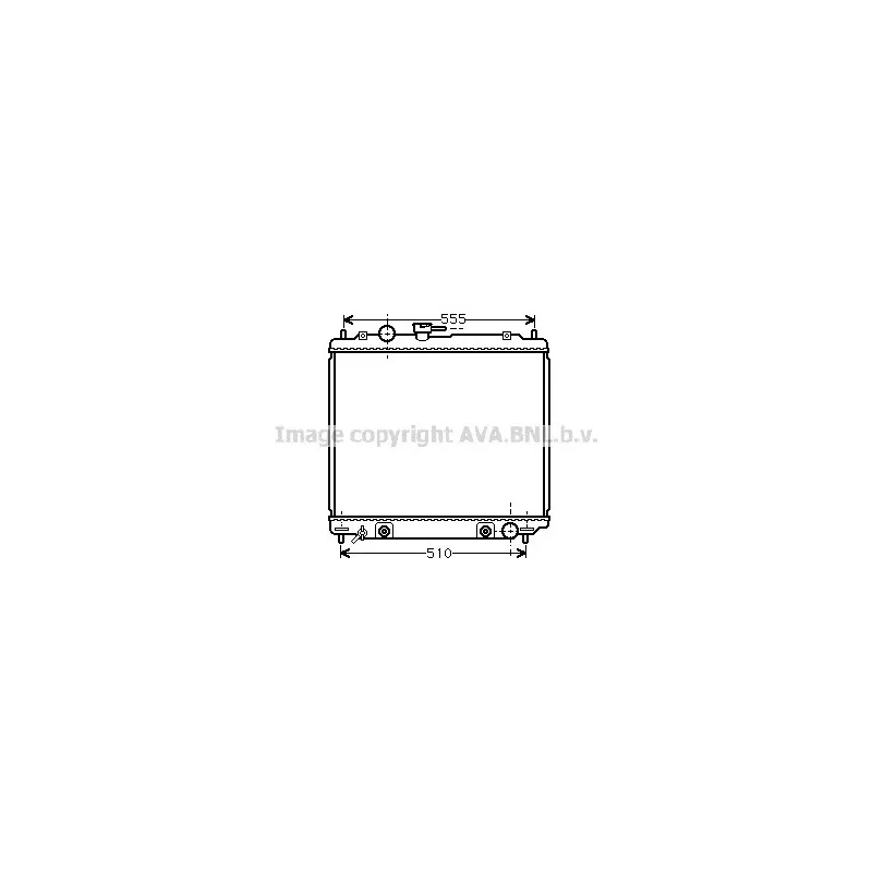 Radiateur, refroidissement du moteur AVA QUALITY COOLING MT2138