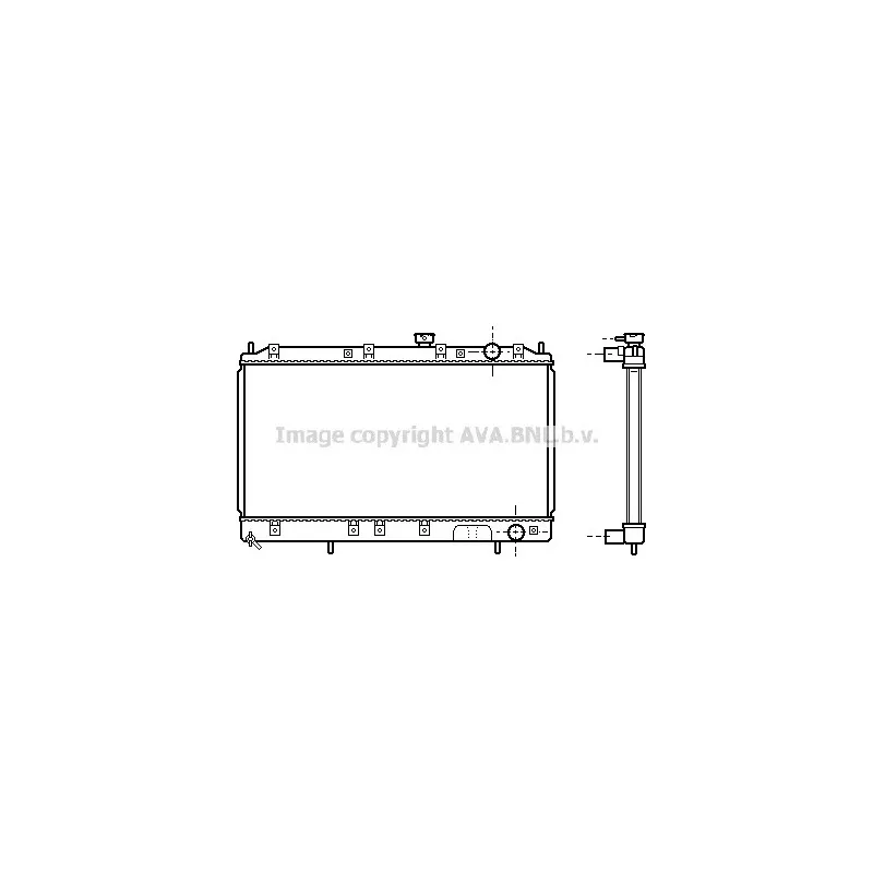 Radiateur, refroidissement du moteur AVA QUALITY COOLING MT2141