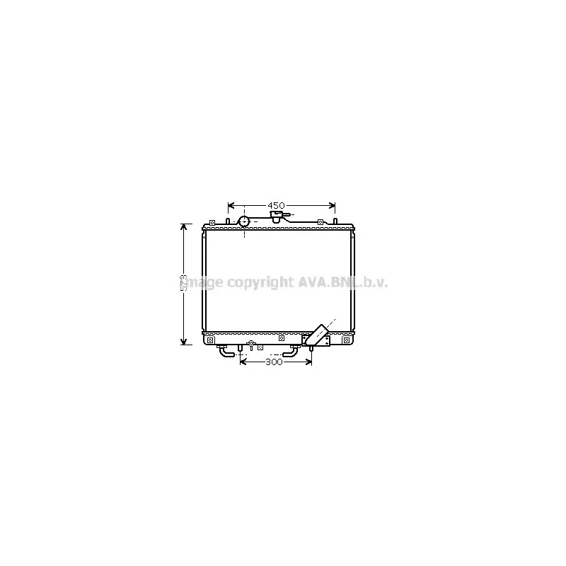 Radiateur, refroidissement du moteur AVA QUALITY COOLING MT2156