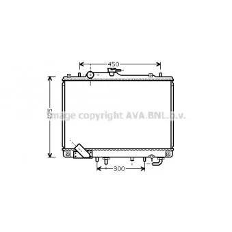 Radiateur, refroidissement du moteur AVA QUALITY COOLING MT2157