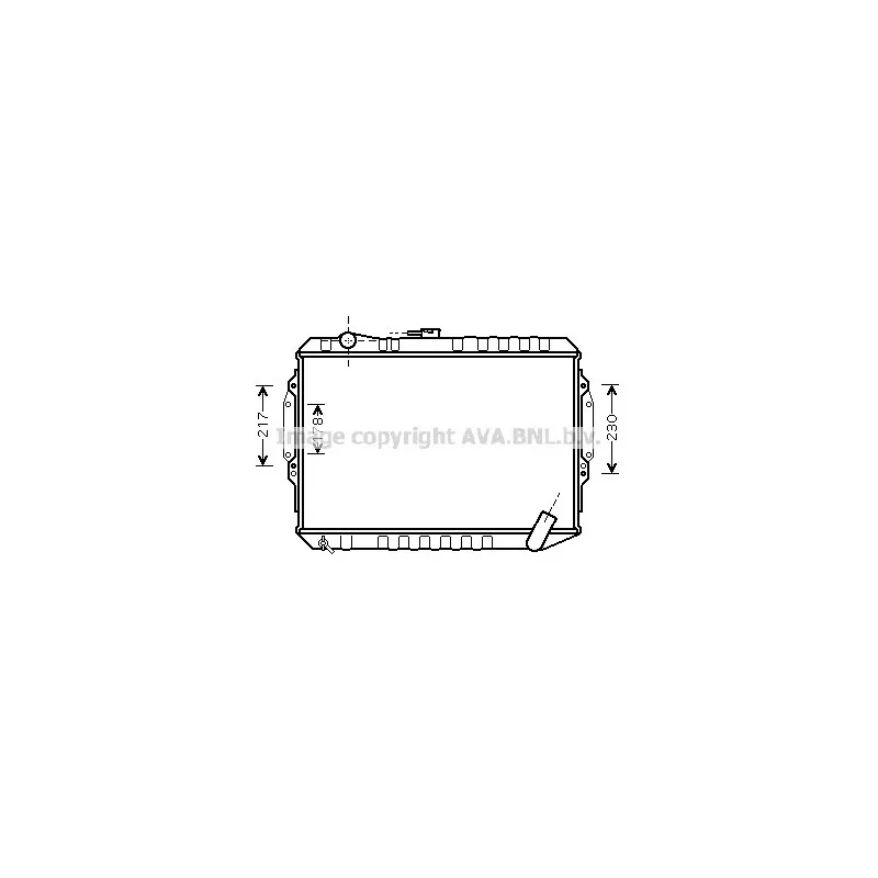 Radiateur, refroidissement du moteur AVA QUALITY COOLING MT2164
