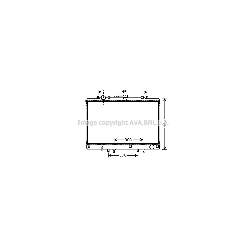 Radiateur, refroidissement du moteur AVA QUALITY COOLING MT2165