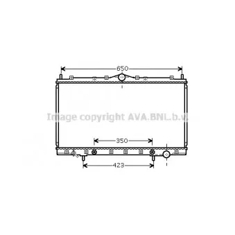 Radiateur, refroidissement du moteur AVA QUALITY COOLING